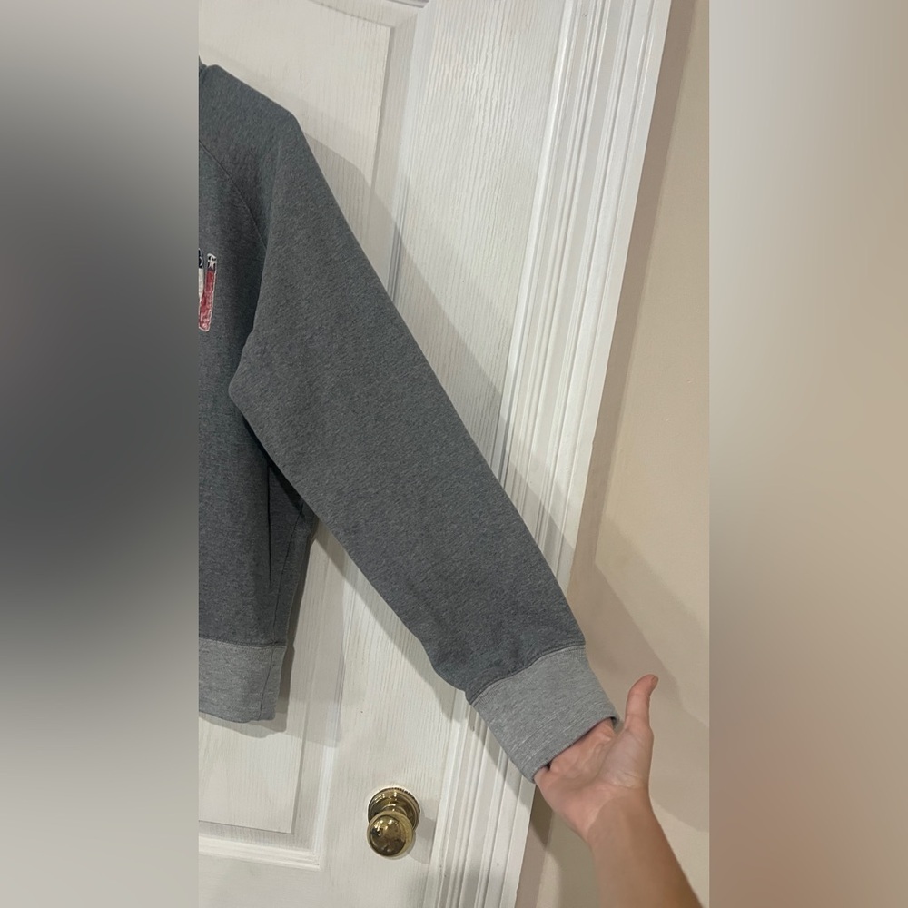 Gray Sweatshirt with Patriotic Text - Picture 5 of 6